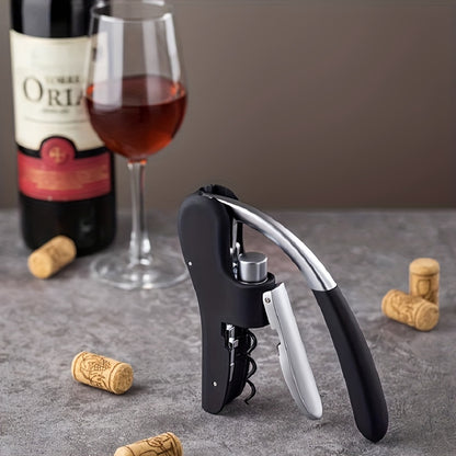 1pc, Professional Wine Opener - Easy Corkscrew for Servers, Waiters, Bartenders, and Home Use - Perfect for Summer and Winter Drinks