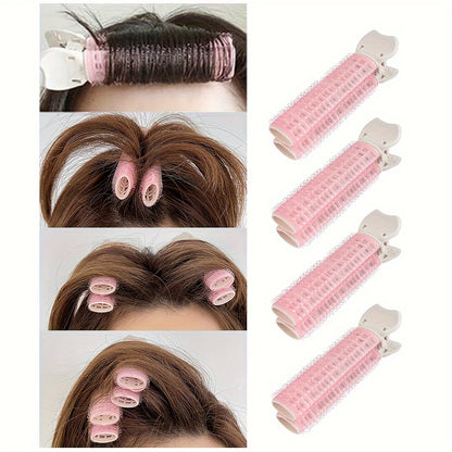 4pcs/set Volumizing Hair Root Rollers Fluffy Air Bangs Tools Heartless Hair Curlers DIY Hair Styling Accessories For Women And daily use