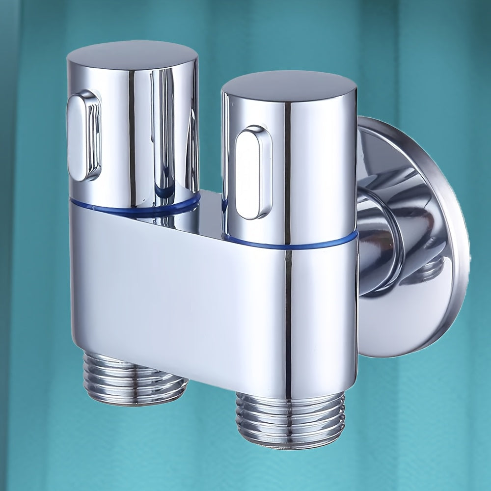 Square and Round Pressurized Spray Gun with Stainless Steel Flat Bracket, Featuring Dual Water Outlet Valve for Toilet Companion - Powerful Jet