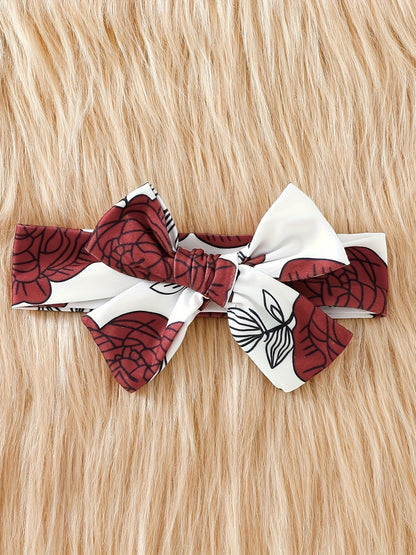 3pcs Short Sleeve & Shorts Set for Newborns - "I'm Daddy's Girl" Letter Print Pants and Headband, Mommy's World Alphabet Kids' Outfit, Perfect for Outdoor