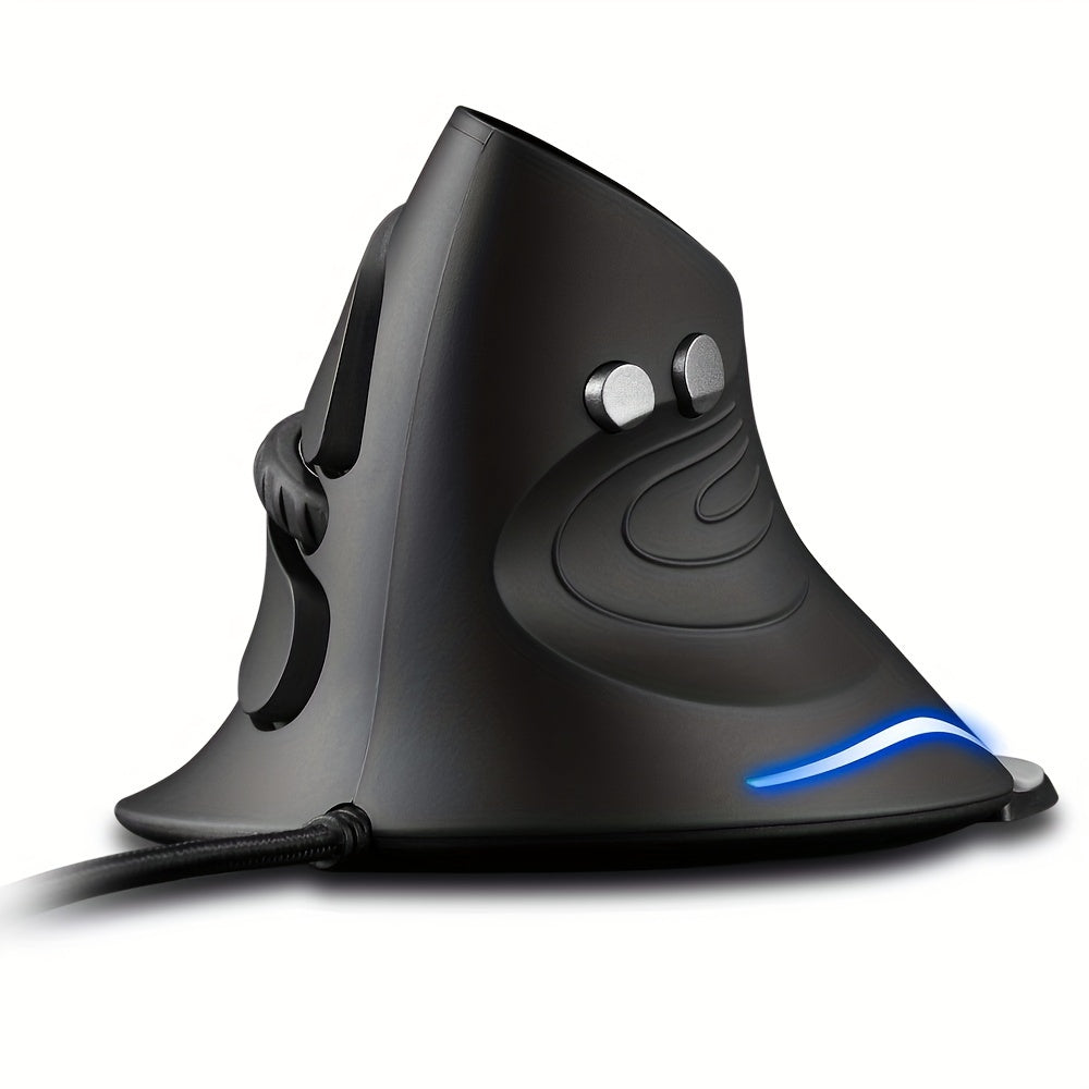 Vertical Wired Mouse, Ergonomic Design, 6 Buttons, Suitable for PC/Mac/Laptop Vertical USB Wired Mouse, Gaming E-Sports Mouse, ZELOTES T-30