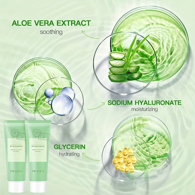 50g Aloe Vera Gel After Sun Skin Care Moisturizing For Face, Skin, Body, Body Lotion Cream, Shrink Pores, Hydrating Moisturizer For Dry Skin Fresh Pure No Sticky Fast Absorbing