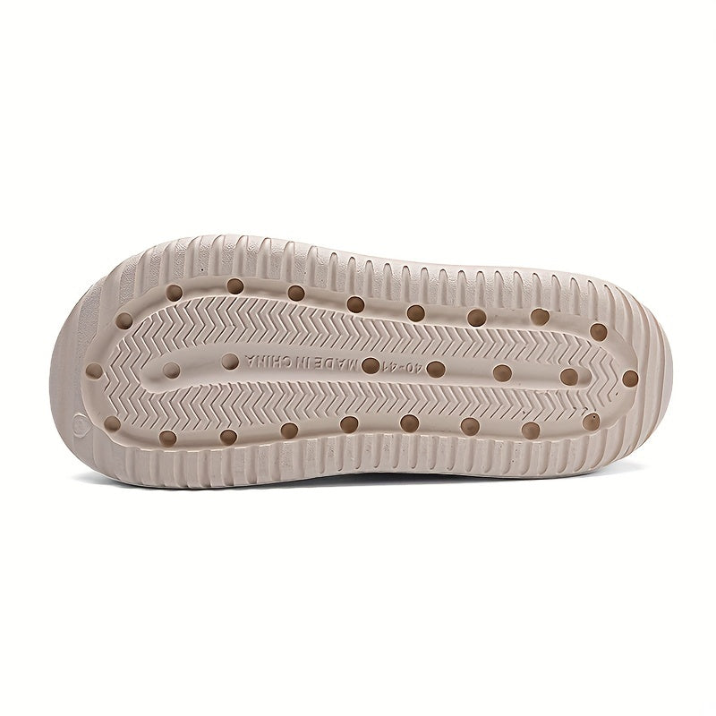 Tamancos modernos para homem com sola grossa em EVA e estampado de alfabeto - Modelo slip-on, respiráveis, ideais para jardinagem, com tira amarela segura e palmilha estampada com a inscrição "SMN WALKING PROS" para maior conforto ao ar livre.