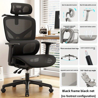 Ergonomic Chair, Comfortable Chair, Gaming Chair, Mesh Chair, Breathable Chair, Waist Support, Lumbar Support, Swivel Chair, Height Adjustable Chair, Home Office Chair, Ergonomic Chair