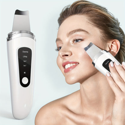 1pc Electric Exfoliating Facial Scraper, Pore Cleaning Spatula, 4 Modes Skin Scraper Cleaner, Facial Pore Scraper, Facial Scraper Cleaner Electric Pore Cleaning Spatula With USB Charger