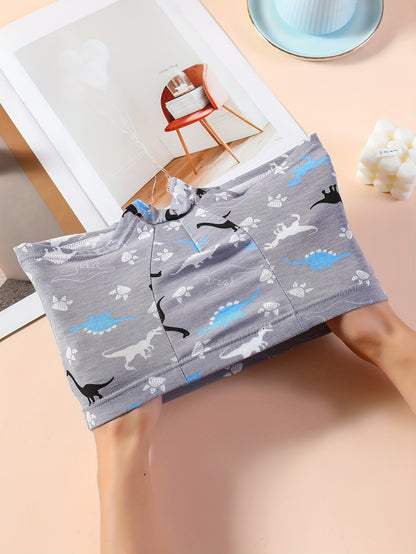 3pcs Toddler Kid Boys Underwear Soft Breathable Cartoon Car Pattern Comfy Boxers Briefs
