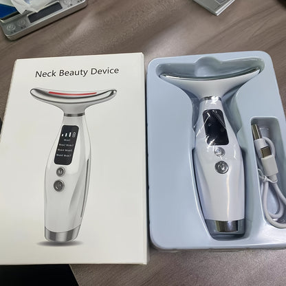 Radiant Rejuvenation 7-Color LED & Heated Facial Massager - USB Rechargeable, Fragrance-Free Skin Care Tool for Women - Perfect Mother's Day Gift