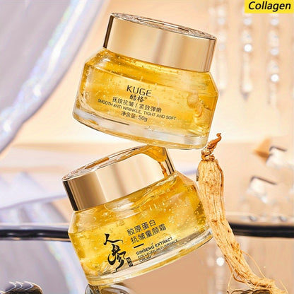 Collagen Ginseng Moisturizing Cream, Firming Cream, Rich in Collagen, Moisturizing And Hydrating Without Drying, Firming Skin, Anti-Aging Skincare,Make Skin Younger-Looking, Cream Suitable for All Skin Types
