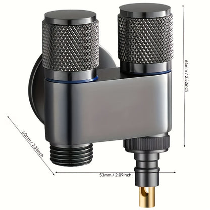 The Bathroom Is Equipped with A Dual Control Faucet with 2 Outlets. Very Suitable for Connecting Washing Machines And Toilets.