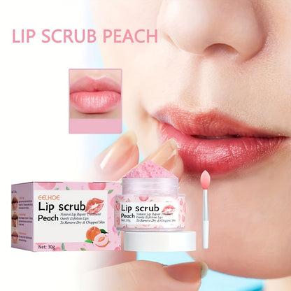 Peach Lip Scrub Exfoliating Fade Lip Lines Removing Dead Skin Moisturizing Care Makeup Dark Lip Corrector