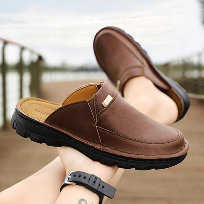 Men'S Mules & Clogs Summer Sandals, Closed-Toe, Breathable, Slip-On, Rubber Sole, for Beach, Garden & Outdoor Activities