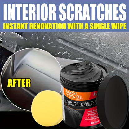 150g Universal Plastic and rubber Repair paste - interior reconditioning wax, automotive tire gloss maintenance, anti-aging and fading, repair scratches