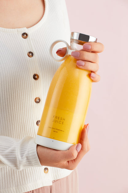 350ml Portable Electric Wireless Mini Fruit Blender Juicer - Perfect for On-the-Go!