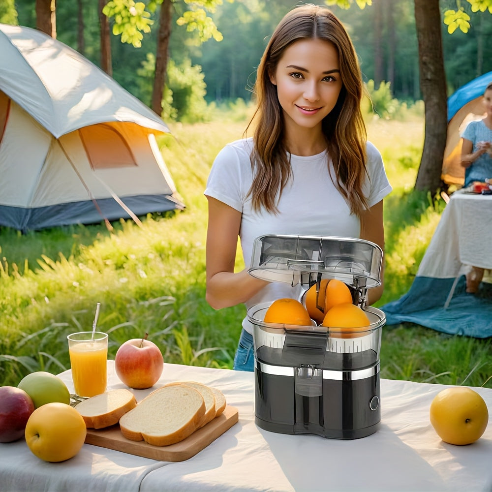 Juicer Portable Juice Cup, Household Double-head Juicer, Multifunctional Pulp Juicer, Large Capacity ABS Material, Silent Pulp Separator, Suitable for Travel Lightweight, Family Small Kitchen