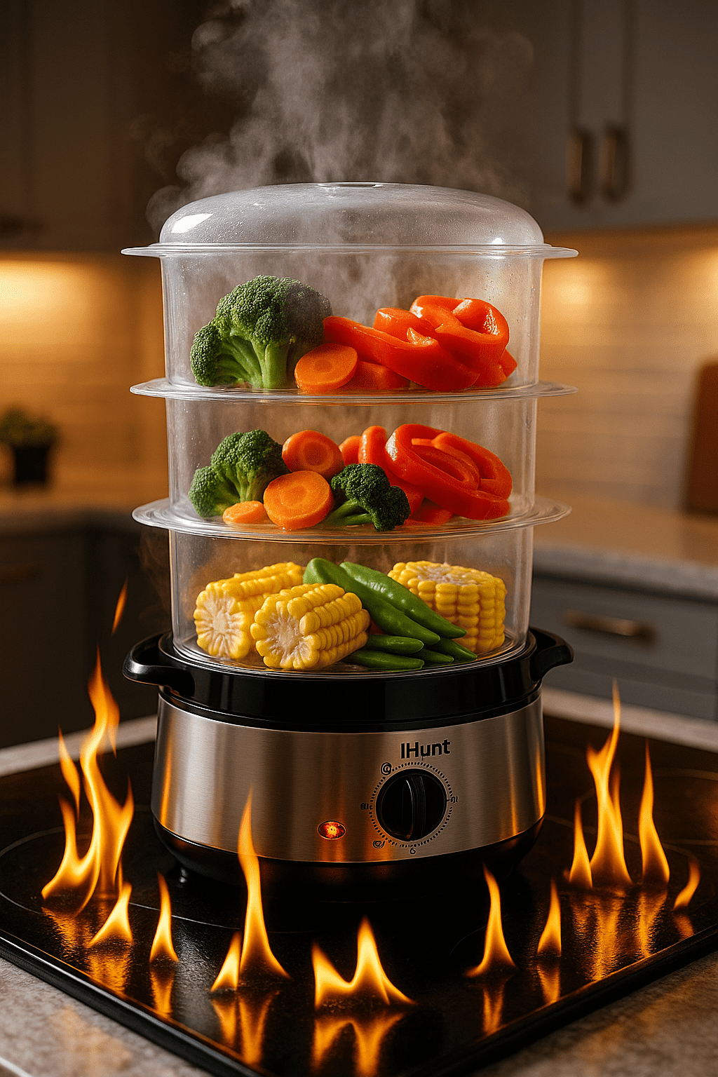 Multi Blender iHunt Bro 4-in-1, 900W, 18000 RPM, 1L, 6 Blades, Grinding, Smoothie Maker, Ice Crushing, 7 Accessories Included