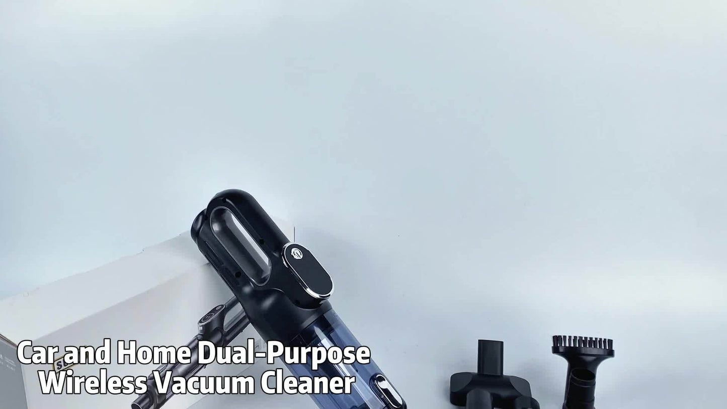 Wireless handheld vacuum cleaner for cars and homes, car-mounted 2-in-1 blower and suction cleaner, handheld type, high power, super strong suction, small and mini handheld car interior cleaner, wet and dry dual-purpose car v