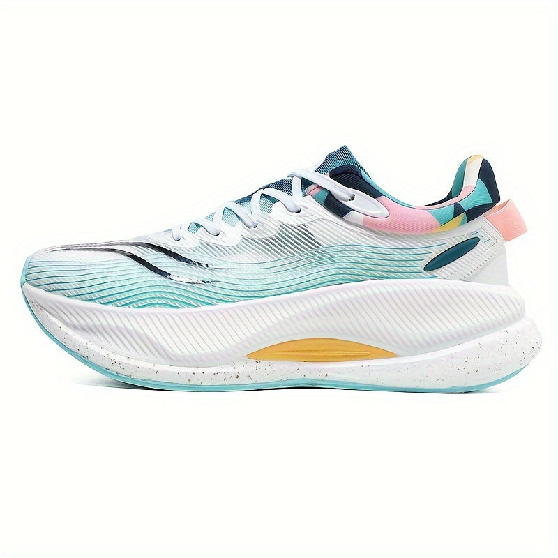 Ténis de corrida versáteis para homem e mulher - Ténis elegantes de cano baixo com fecho de cordões, topo em tecido leve e respirável, sola de borracha para treinos ao ar livre e no ginásio, ideais para corrida matinal e noturna e exercício no parque.