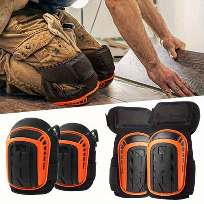 Heavy-Duty Knee Pads for Floor Work - Unisex Ergonomic Knee Guards with Cushioned Protection, Durable Construction & Adjustable Straps, Ideal for Construction, Carpentry, and DIY Projects, Knee Pads for Work, Construction Kne