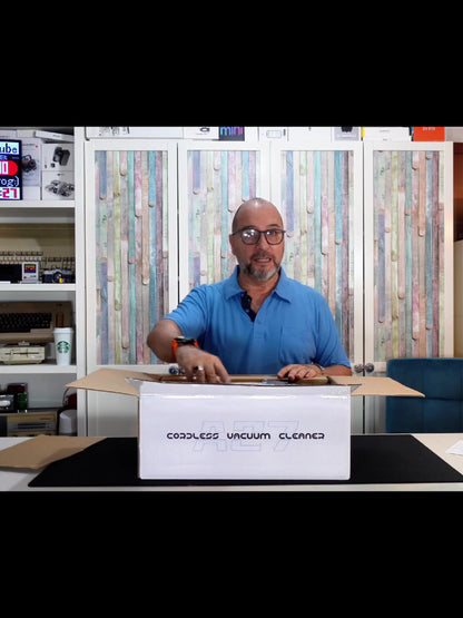 Aspirador doméstico sem fios de alta sucção, 10 em 1, multifuncional, com alcance de 45 minutos, 3 modos de sucção, luzes LED verdes melhoradas e escova anti-emaranhamento para casa, pavimentos de madeira, carpetes e pelos de animais.