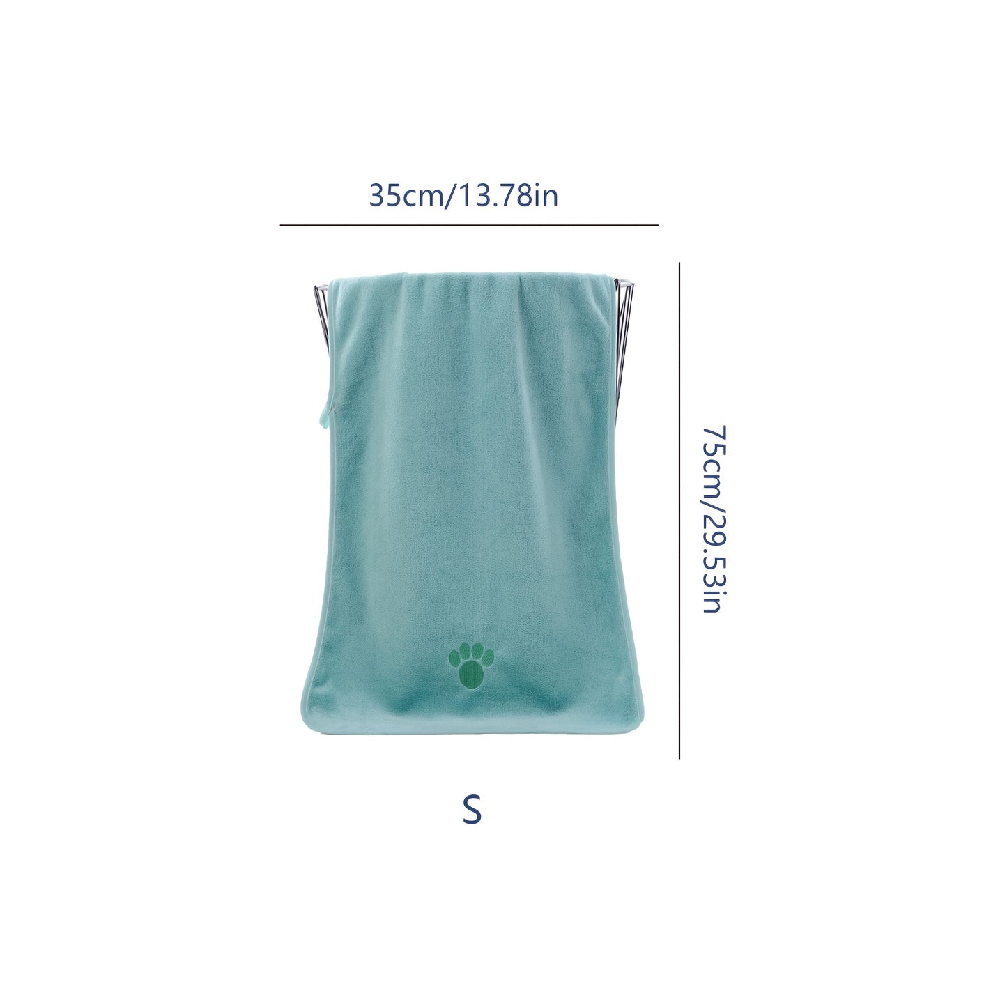 1pc Super Absorbent Dog Bath Towel With Adorable Embroidery - Gentle & Stylish Cleaning Solution For Your Furry Friend