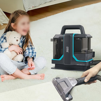 450W Heavy-Duty Carpet Cleaning Machine with Powerful Motor - Deep Cleaning for Hardwood Floors, Carpets, Upholstery, Curtains - Compact Design with Stable Base, European Plug (220-240V) - Ideal for Home, Office, Carpet Clean
