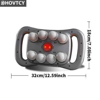 Dhovtcy 8-Head Massage Gun with LED Screen - Rechargeable Handheld Massager for Shoulders, Back, Legs, Arms - USB Charging, Battery, Ergonomic Design for Men & Women, Portable for Home & Travel Use, Massage Gun for Back, Slee