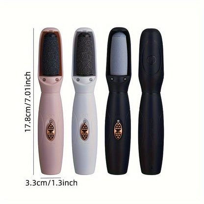 Removedor de calos elétrico para os pés, lixa de pés portátil e recarregável com esmeril para os pés.