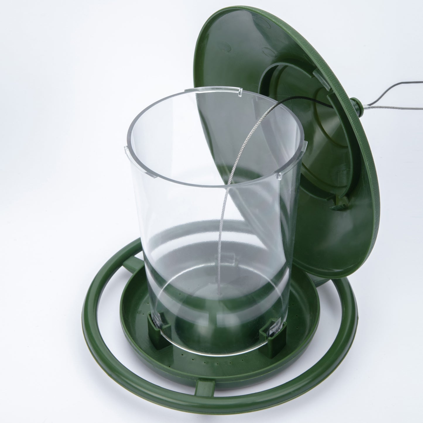 Outdoor Hanging Wild Bird Feeder for Garden and Yard Decoration - Attracts Various Bird Species with Easy-to-Fill Design