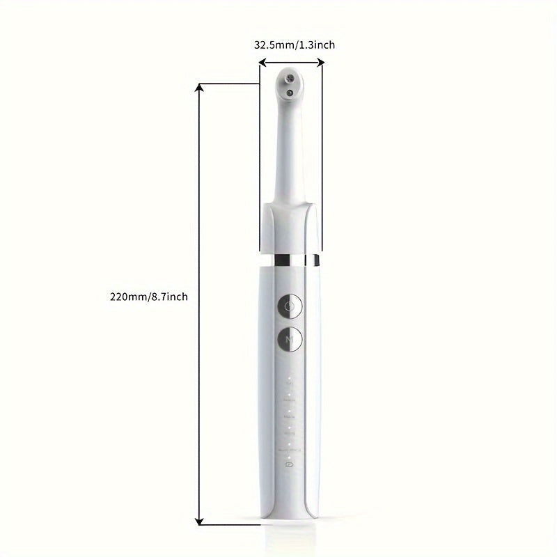Tooth Polisher, Plaque Remover For Teeth Whitening Dental Tools Electric Tartar Polishing Teeth Cleaning Kit With LED Light 5 Speed Modes With 5 Replacement Brush Heads