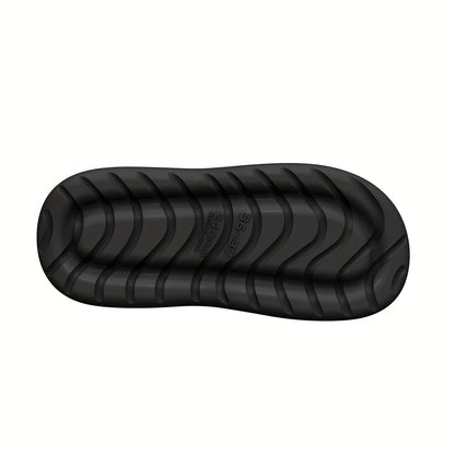 Non-Slip Slip-On Slippers - Heavy-Duty Cushioned EVA Indoor/Outdoor House Shoes, All-Season High Quality Footwear for Home, Gym, Pool, Beach - Men & Women (Black), Indoor Slippers, Indoor Footwear, Simple Slipon Design, Breat
