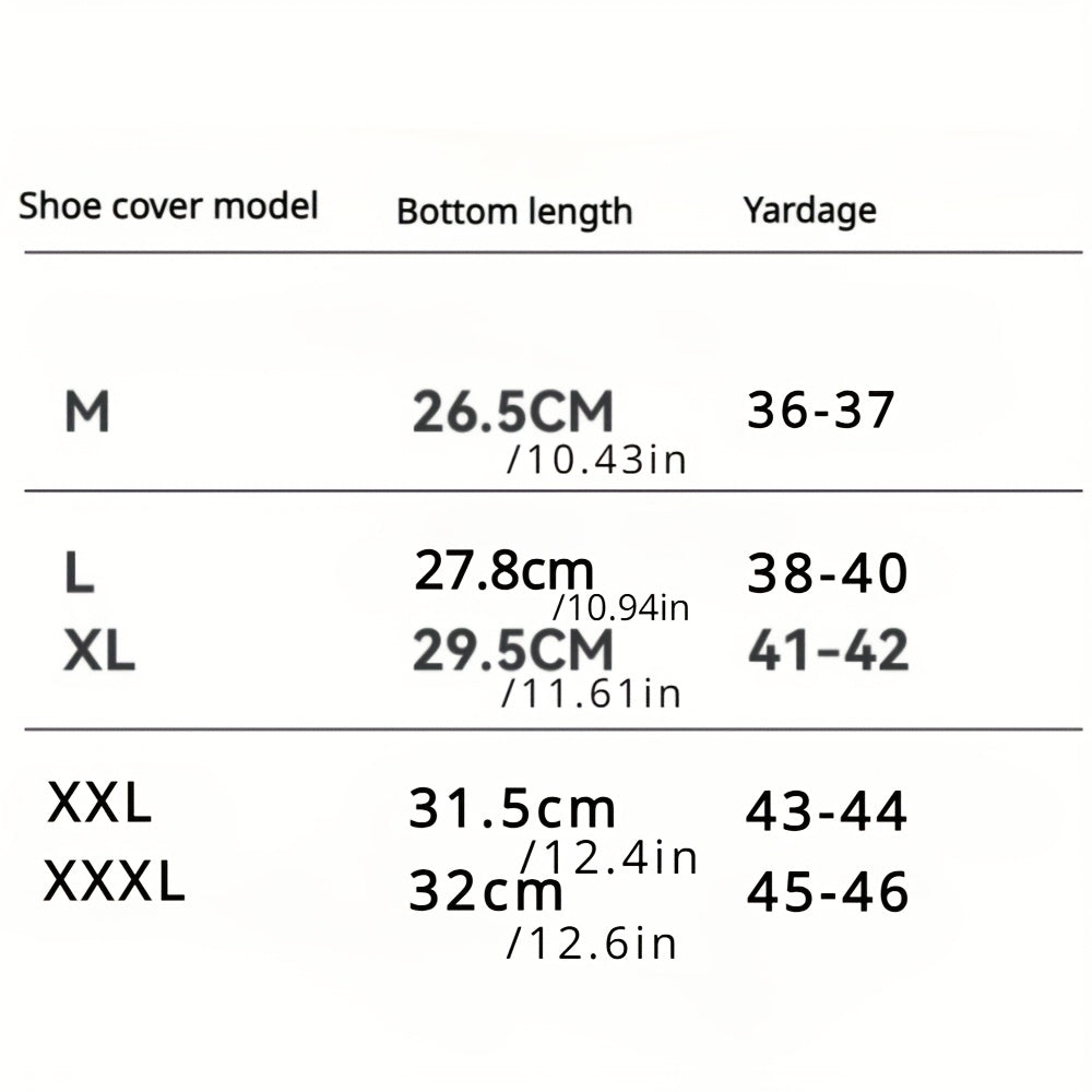 2pcs, Waterproof Shoe Cover, 1 Pair, Silicone Rain Boot Protector for Men and Women, Durable Non Slip Plastic Shoe Cover Protector with Waterproof Layer - Ideal Gift Choice!