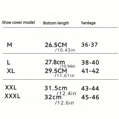 2pcs, Waterproof Shoe Cover, 1 Pair, Silicone Rain Boot Protector for Men and Women, Durable Non Slip Plastic Shoe Cover Protector with Waterproof Layer - Ideal Gift Choice!