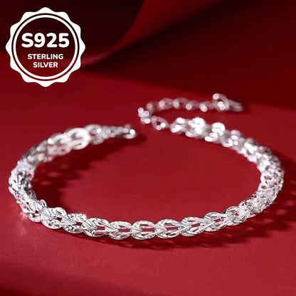 Sterling Silver Phoenix Tail Bracelet Female