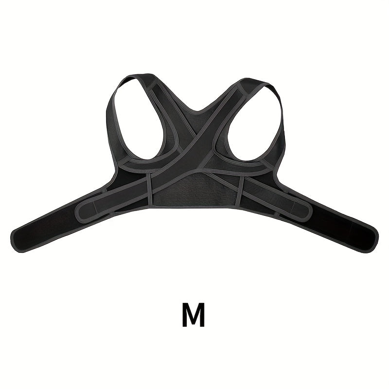 Adjustable Posture Brace with Thoracic Lumbar Support - Back, Hunchback & Round Shoulder, Comfortable Body Support Belt for &, Ideal for Scoliosis, Osteoporosis (Black)