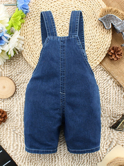 Baby Boys And Girls Cute Dog Pattern Overalls Shorts Clothes For Summer