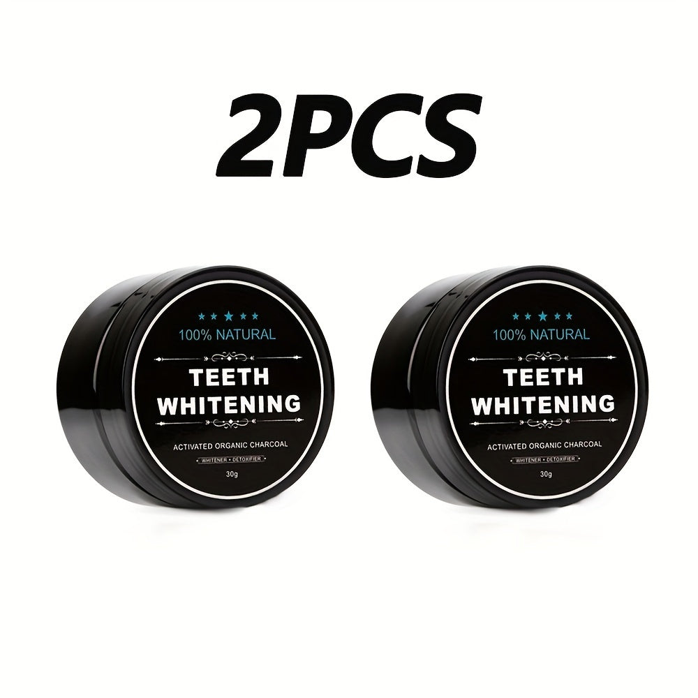 100% Natural Activated Organic Charcoal Teeth Whitening Powder - Deep Clean, Fresh Breath, Suitable for Daily Use