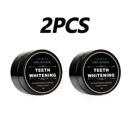 100% Natural Activated Organic Charcoal Teeth Whitening Powder - Deep Clean, Fresh Breath, Suitable for Daily Use