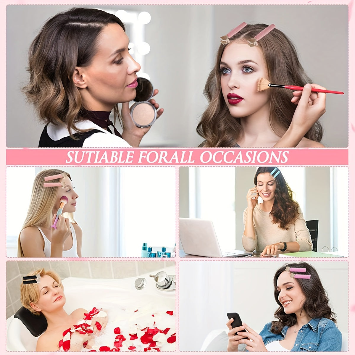 4pcs/set Volumizing Hair Root Rollers Fluffy Air Bangs Tools Heartless Hair Curlers DIY Hair Styling Accessories For Women And daily use