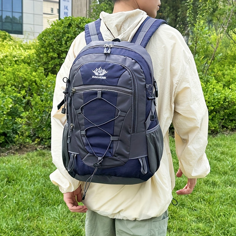 Multi functional outdoor moutaineering bag, lightweight travel hiking luggage storage backpack, can fix hiking poles, Mountain Climbing, Travel Luggage, Practical Storage, Versatile Pack, Durable Fabric, Backpack Accessory, L