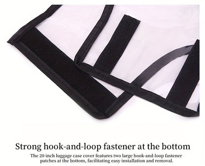 3pcs Luggage Protective Covers, Check-in Shockproof Thick PVC Transparent Dustproof Covers for 50.8cm+60.96cm+71.12cm Suitcases, Waterproof & Durable