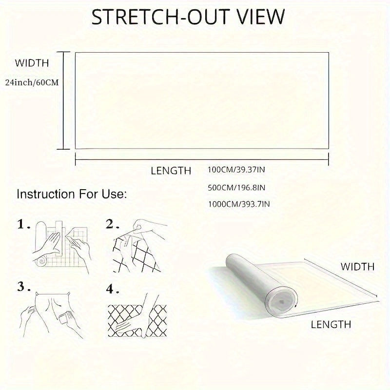 Película adesiva de mármore cinzento, 5m x 60cm, para tampos de mesa, com padrão de riscas e formas aleatórias, fácil de instalar em bancadas de cozinha e móveis.