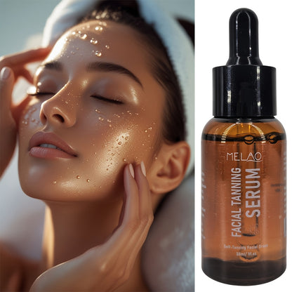 MELAO Sublime Bronze Self-Tanning Serum - Fast-Acting, 1 Hour Sunless Tanner, No Fake Tan Smell, Purees for All Skin Types, Sunless Tanning Solution | Smooth Bronze Finish | Natural Ingredient