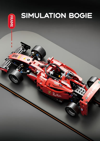 New Racing Car, Formula Retro Car Model, Remote Control Car Building Block, Cool Collection Model Car Kit, Building Toy, Suitable For Christmas Gifts, Halloween Gifts