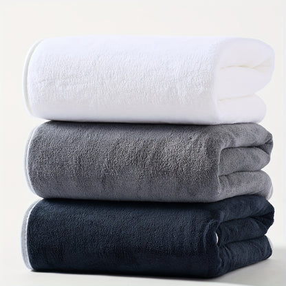 3pcs Microfiber Bath Towels, 300 GSM Super Absorbent And Quick-drying Bath Towel 70.0 X 140.0cm, Multipurpose Bath Towels For Spa, Yoga, Fitness, Bathroom