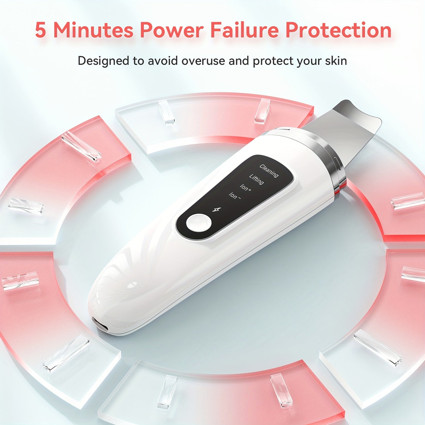 1pc Electric Exfoliating Facial Scraper, Pore Cleaning Spatula, 4 Modes Skin Scraper Cleaner, Facial Pore Scraper, Facial Scraper Cleaner Electric Pore Cleaning Spatula With USB Charger