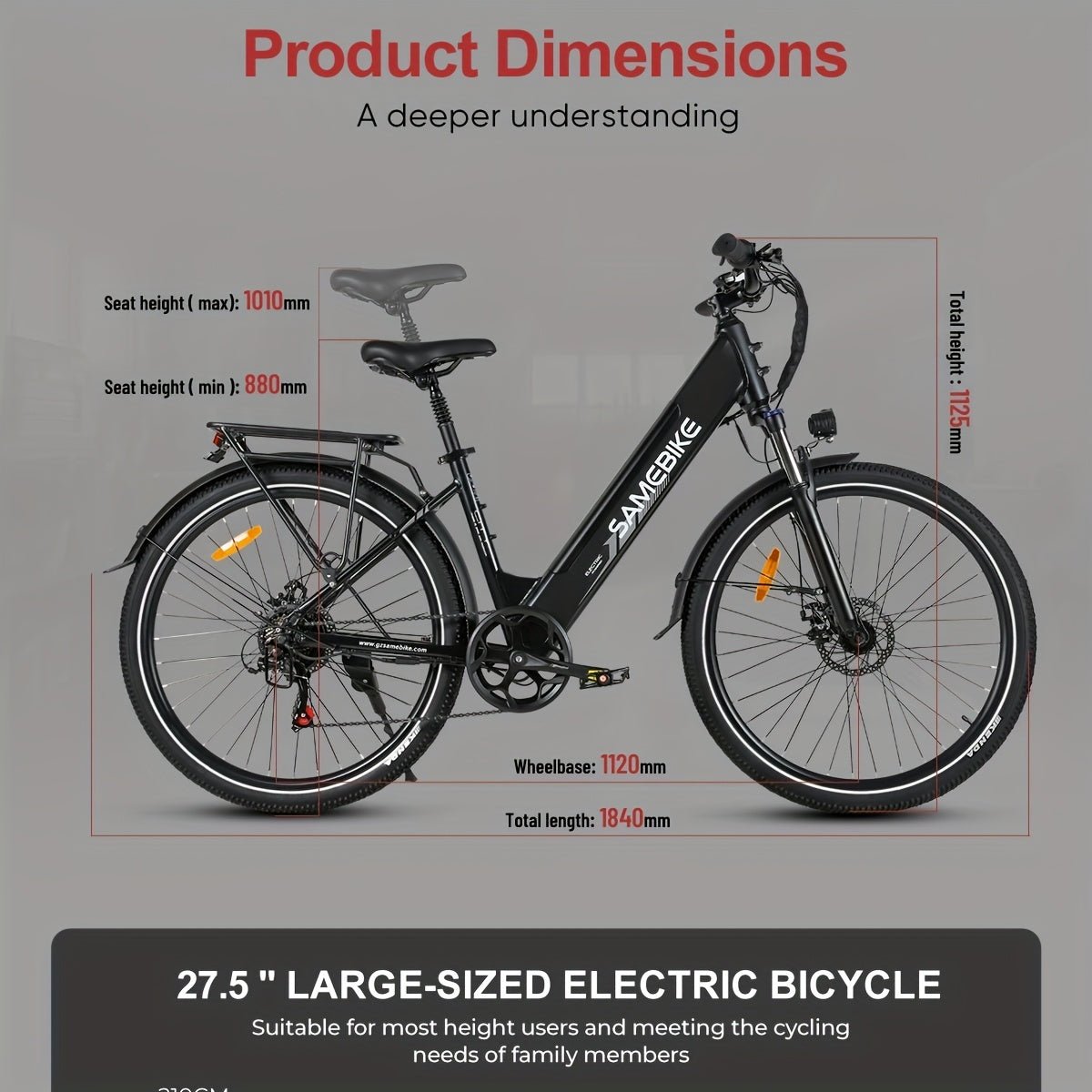 Folding Electric Bike | 26x3.0-inch Durable Tires | 48V13AH Removable Battery | 250W Motor | Disc Brakes | LCD Smart Meter | 100-110km Power-Assisted Range, Mountain Bike, Adult Bike, Cycling Assistant,  Urban Commuting, Mode