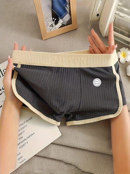 3pcs Men'S Boxer Briefs - Breathable, Comfortable, Stretchy Ribbed Striped Underwear in, Green, and, Perfect for Casual Attire or Sports, Comfortable Underwear | Ribbed Texture | Medium Elasticity