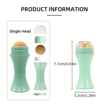 2 In 1 Oil Absorbing Volcanic Roller Volcanic Rolling Balls For Face Volcanic Stone Face Roller Portable Reusable Oil Control On The Go Instant Results Remove Excess Shine For Oily Skin
