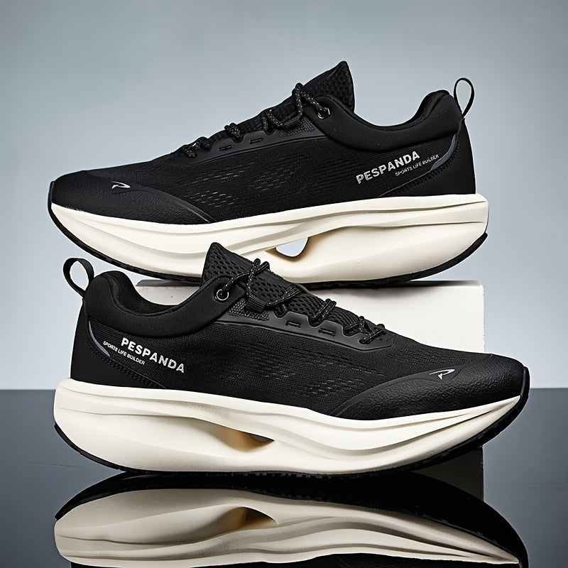 Unisex Professional Running Shoes - Lightweight Breathable Design with Stability Support, All-Season Low-Top Sneakers for Gym, Hiking, Commuting & Outdoor Activities - White & Orange Accents, Gym Shoes, Hiking Footwear, Moder