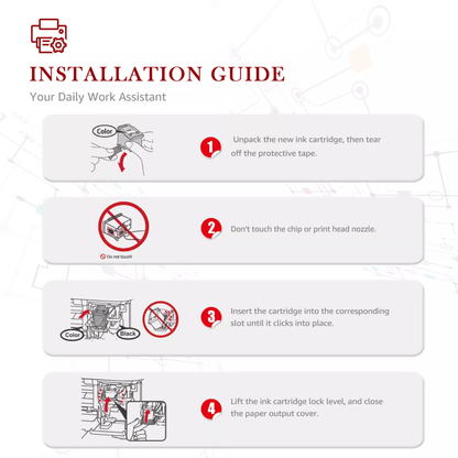 PG 540 XL CL-541XL Cartridges 540xl 541xl (2 pack) Replacement for Canon Printer Cartridges 540 541 PG540 CL541 for Printer Cartridges Canon TS5150 MG3600 MG3650 MG3650s MG4200 TS5151 MX475 MX530